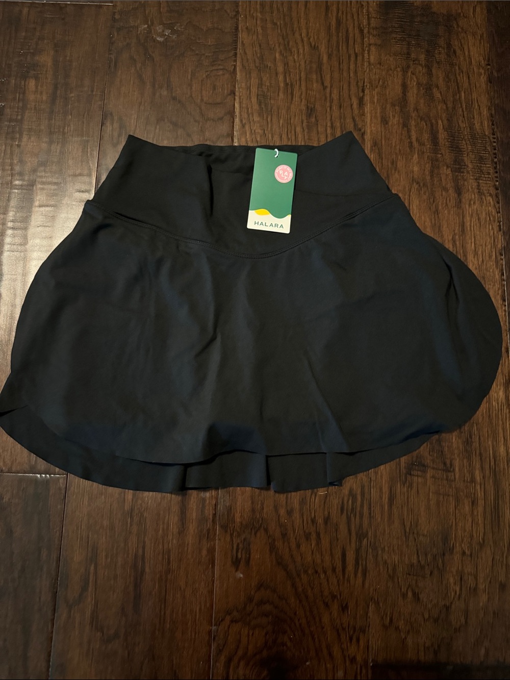 HALARA Black Flared Skater Skirt